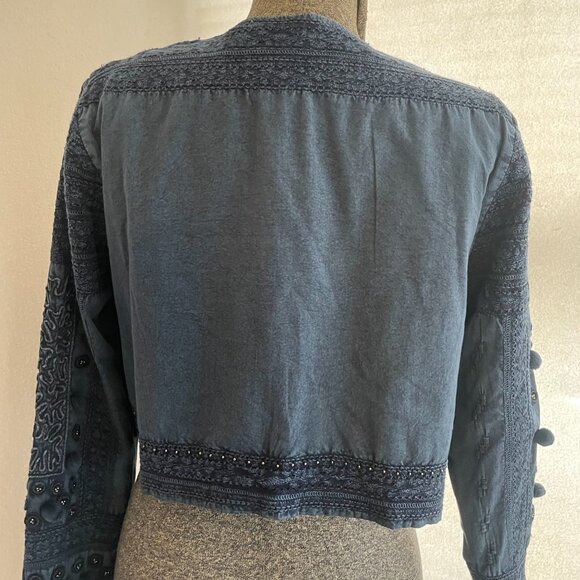 Soft Surroundings Embellished Open Front Jacket - EUC - Picture 6 of 8